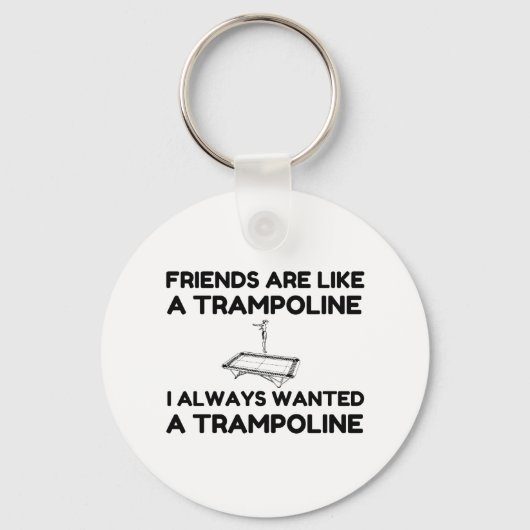 Vrienden zijn een trampoline sleutelhanger (Voorkant)