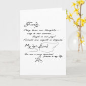 Vrienden zijn Engelen in vermomming...wenskaart Kaart (Gele Bloem)