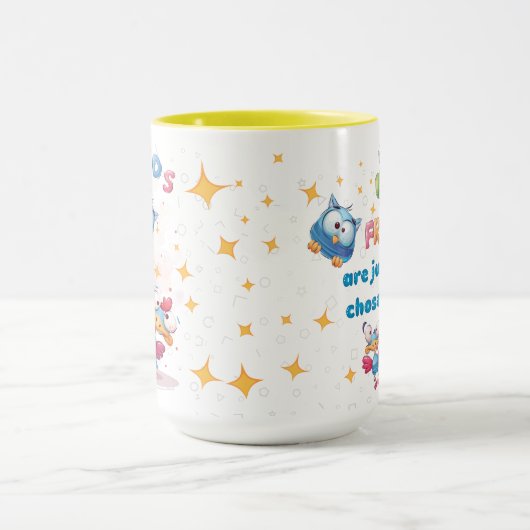 Vrienden zijn gewoon familie die door jou is gekoz mok (Midden)