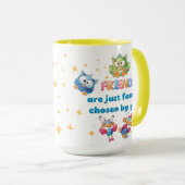 Vrienden zijn gewoon familie die door jou is gekoz mok (Voorkant rechts)