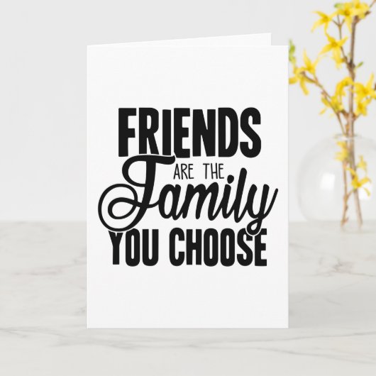 Vrienden Zijn Het Gezin Dat Je Kiest Kaart (Gele Bloem)