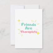 Vrienden zijn therapeutisch bedankkaart (Voorkant)