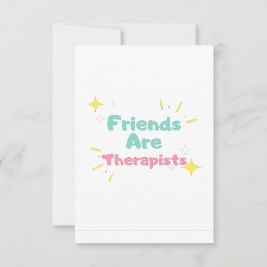 Vrienden zijn therapeutisch bedankkaart (Voorkant)
