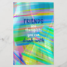 Vrienden zijn Therapisten waarmee je kunt Drinken