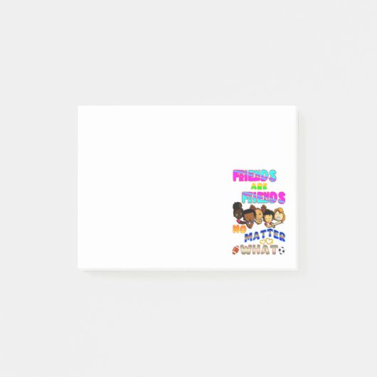 Vrienden zijn vrienden, wat er ook gebeurt post-it® notes (Voorkant)