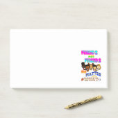 Vrienden zijn vrienden, wat er ook gebeurt post-it® notes (Op bureau)