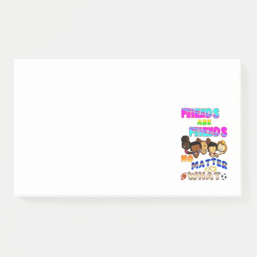 Vrienden zijn vrienden, wat er ook gebeurt post-it® notes (Voorkant)