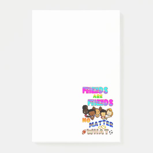 Vrienden zijn vrienden, wat er ook gebeurt post-it® notes (Voorkant)