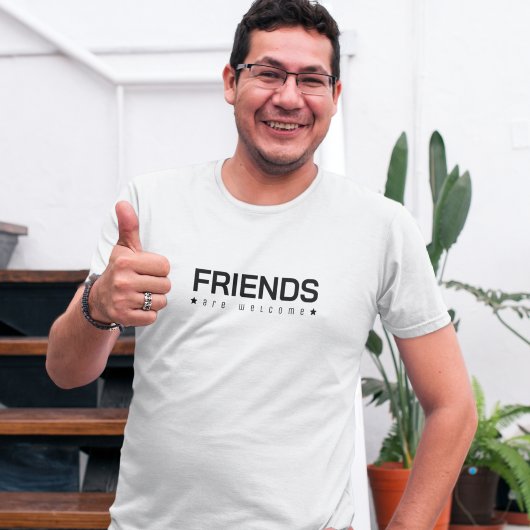 Vrienden zijn welkom t-shirt