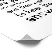 Vrienden zijn zeldzaam: Vriendschap Citaat Zwart Poster (Hoek)