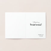 Vrienden zoals BH's - Grappig bruidsmeisje voorste Folie Kaarten (Binnen)