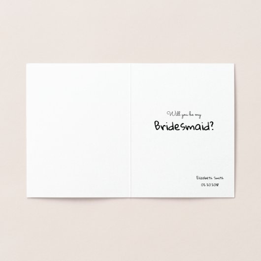 Vrienden zoals BH's - Grappig bruidsmeisje voorste Folie Kaarten (Binnen)