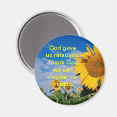 Vrienden/Zonnebloemmagneet Magneet (Voorkant / Achterkant)