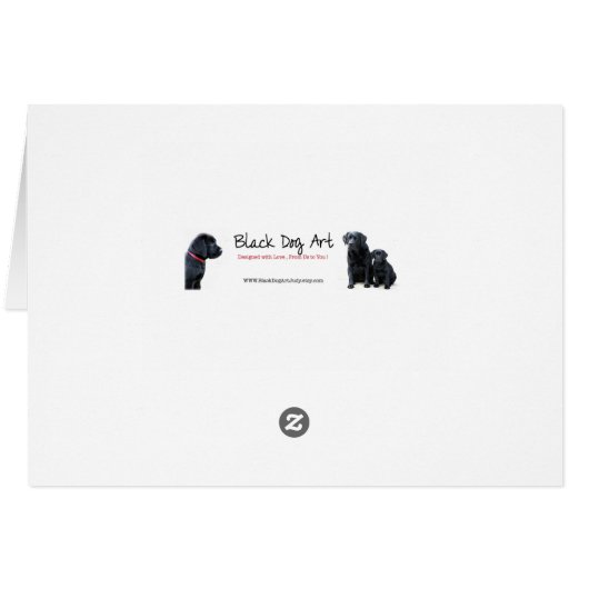 Vrienden - zwart lab (Achterkant Horizontaal)