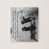 Vrienden - zwart lab legpuzzel (Verticaal)