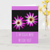 Vriendenaansporingskanker/ernstige ziekte kaart (Gele Bloem)