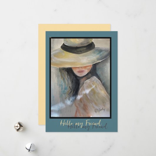 Vriendenbriefkaart Feestdagenkaart (Voorkant / Achterkant in situ)