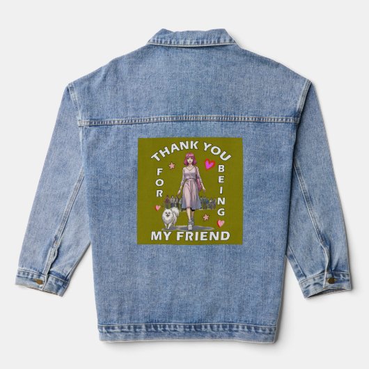 vriendendag denim jacket (Achterkant)