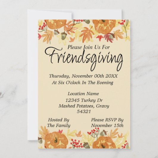 Vriendendag uitnodiging (Voorkant)