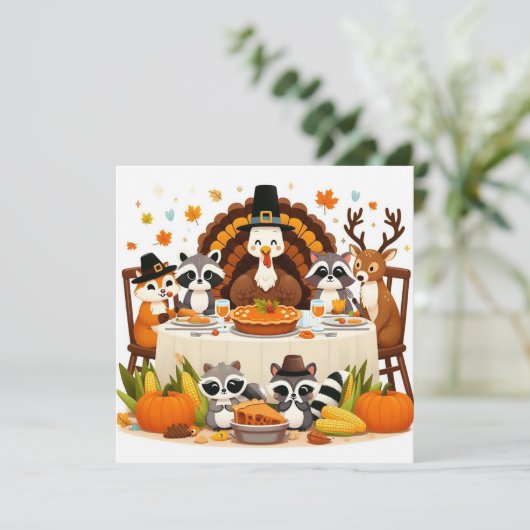 Vriendendankdag Feestdagenkaart (Staand voorkant)