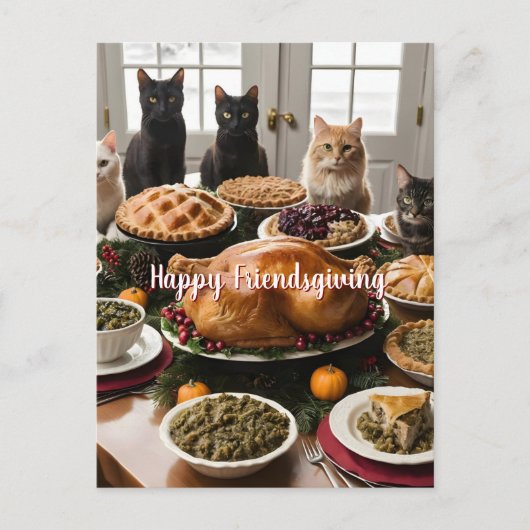 Vriendendankfeestmaal Briefkaart (Voorkant)