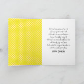 Vriendendelijke zondbloem kaart (Binnen)