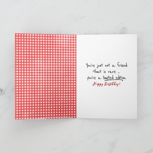 Vriendendendag op Gingham Kaart (Binnen)