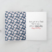 Vriendendendag Stick Figuur Girl Kaart (Binnen)