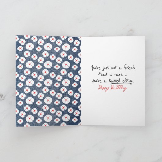 Vriendendendag Stick Figuur Girl Kaart (Binnen)