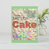 Vriendenfamilie Happy Birthday Uitnodiging (Staand voorkant)