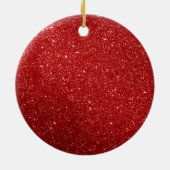 Vriendenfamilie verzamelt hier citaat Rode glitter Keramisch Ornament (Achterkant)