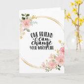 Vriendenkaart, esthetische bloemenvriendschap cita kaart (Gele Bloem)