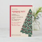 VriendenMas Uitnodiging Klassieke Reuzenkerstboom (Staand voorkant)