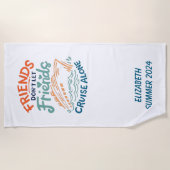 Vriendenreis Cruise Strandlaken (Voorkant)