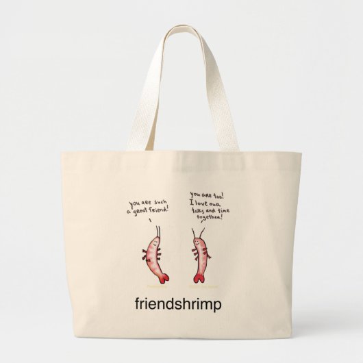 Vriendgarnaal Grote Tote Bag (Voorkant)