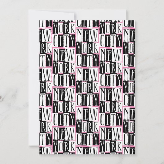 Vriendin 30e verjaardag in New York City Kaart (Achterkant)