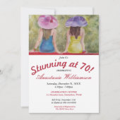 VRIENDIN BESTIES VERBLUFFEND OP 70 FEESTUITNODIGIN KAART (Voorkant)
