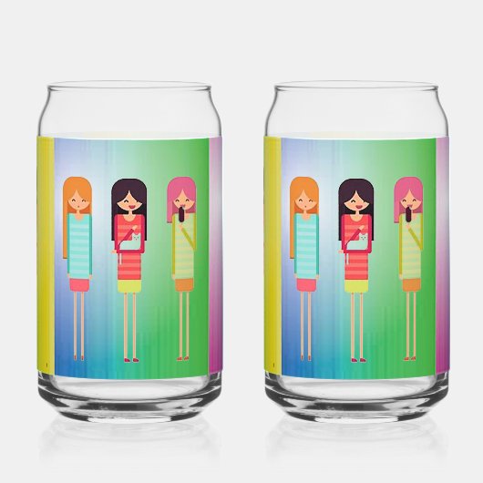 Vriendin Blikvorm Glas (Achterkant)