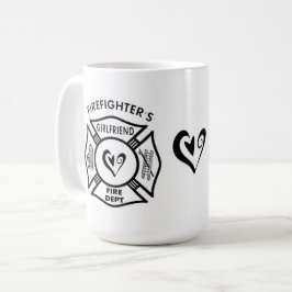 Vriendin brandweerlieden koffiemok