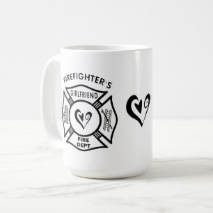 Vriendin brandweerlieden koffiemok