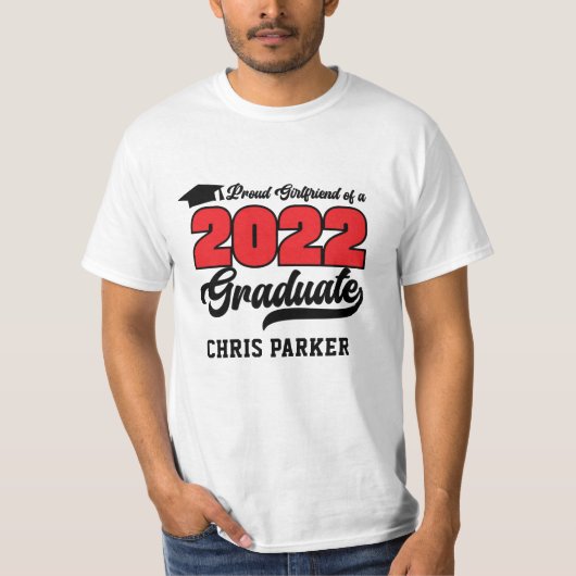 VRIENDIN CUSTOM Proud van 2022 Afstuderen T-Shirt (Voorkant)
