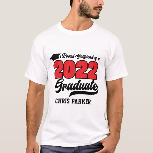VRIENDIN CUSTOM Proud van 2022 Afstuderen T-Shirt (Voorkant)