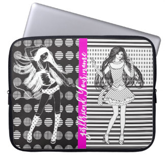 vriendin danser laptop sleeve