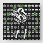 vriendin danser vierkante klok (Voorkant)