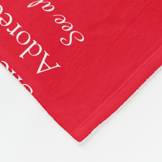 Vriendin Definitie Script Liefde Hart Rood Fleece Deken (Hoek)