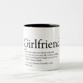 Vriendin Definition Black en White Fun Tweekleurige Koffiemok (Center)