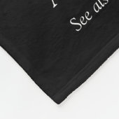 Vriendin Definition Cool Fun Black en White Fleece Deken (Hoek)