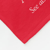 Vriendin Definition Cool Fun Red Fleece Deken (Hoek)