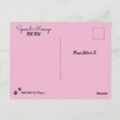 Vriendin Fee Verjaardag Briefkaart (Achterkant)