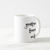 Vriendin, Fiancé, Mok voor vrouwen met koffie (Voorkant rechts)